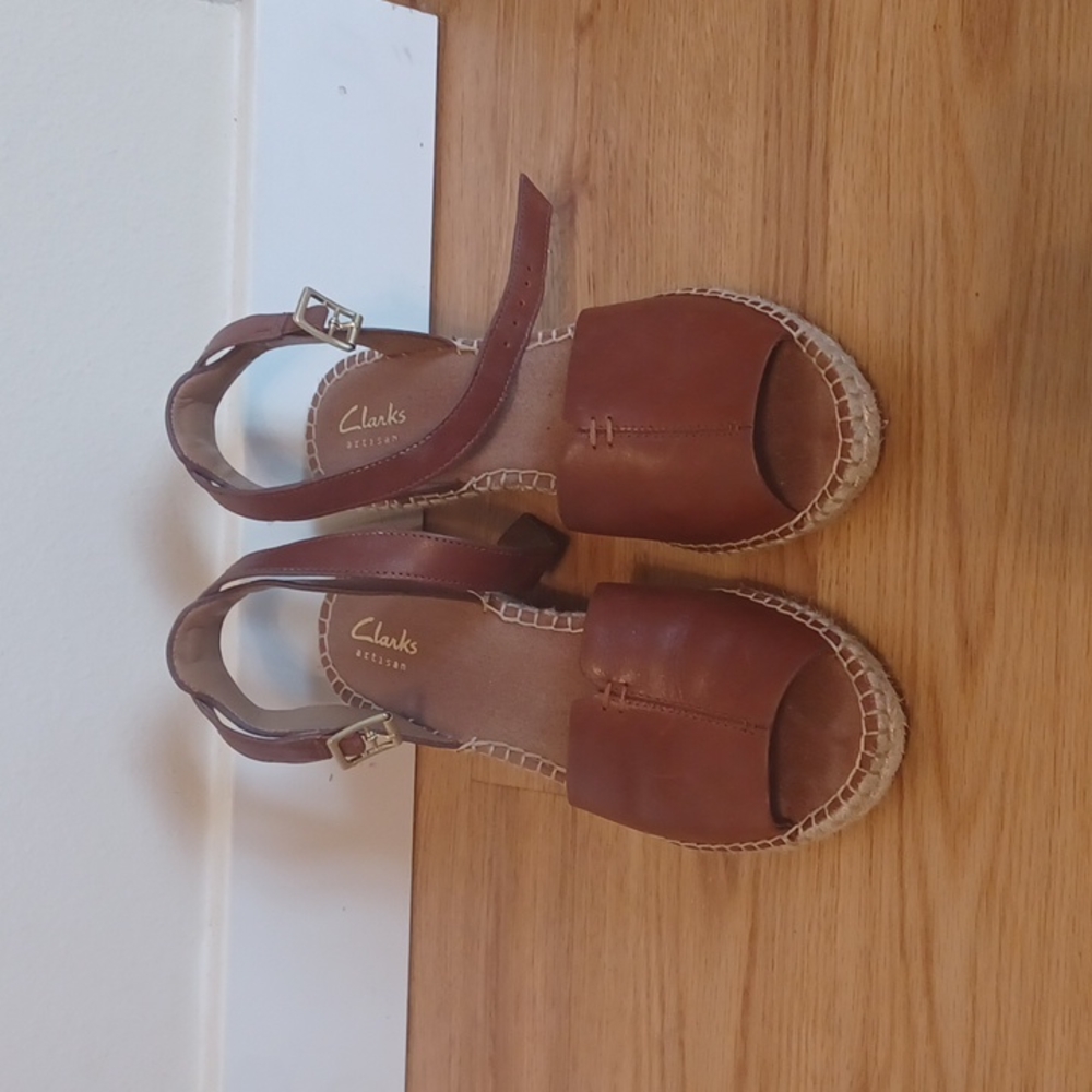 Clarks wedge sandals